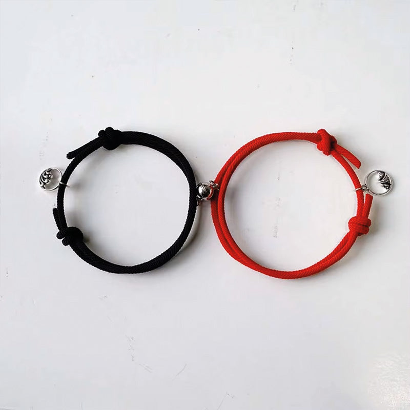 Magnetische Partnerarmbänder mit Herzverschluss - Liebesketten