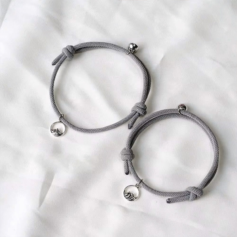 Magnetische Partnerarmbänder mit Herzverschluss - Liebesketten