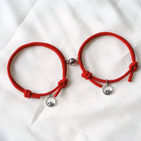 Magnetische Partnerarmbänder mit Herzverschluss