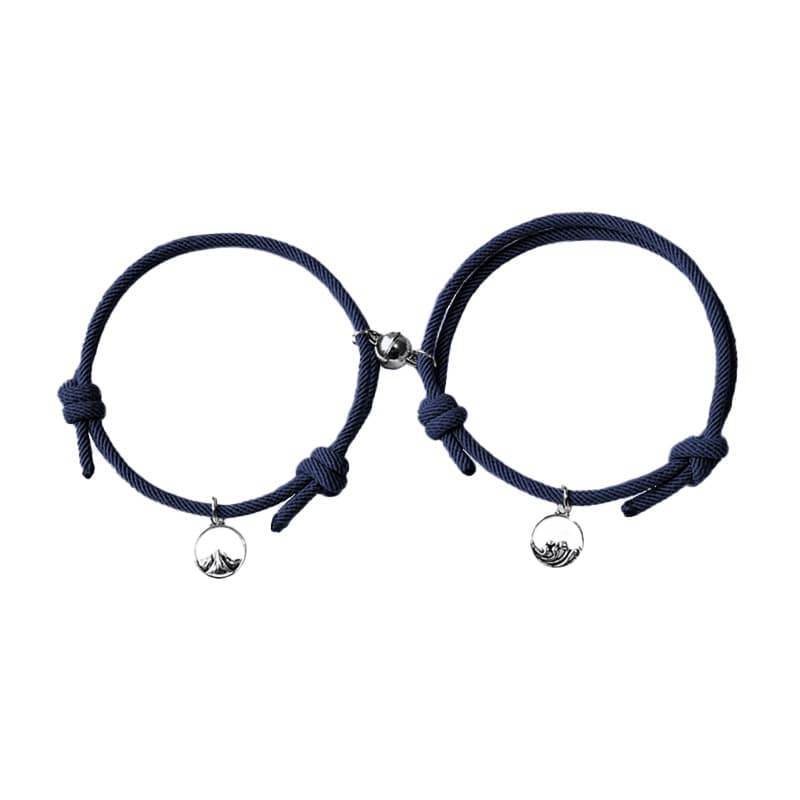 Magnetische Partnerarmbänder mit Herzverschluss - Liebesketten