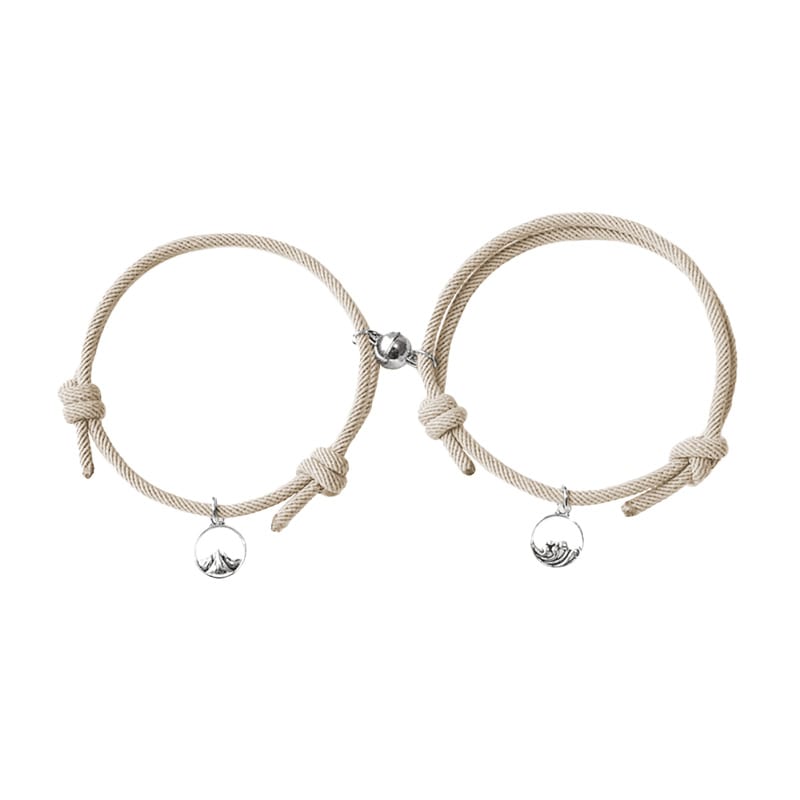 Magnetische Partnerarmbänder mit Herzverschluss - Liebesketten