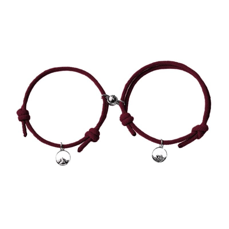 Magnetische Partnerarmbänder mit Herzverschluss - Liebesketten