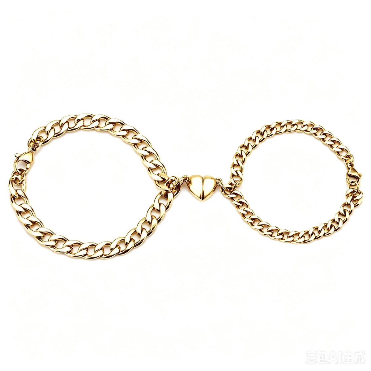 Panzerarmband-Set für Partner und beste Freunde - Liebesketten