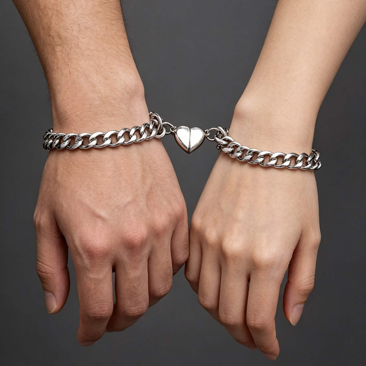 Panzerarmband-Set für Partner und beste Freunde - Liebesketten