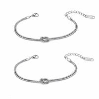 Partnerarmbänder mit Ewigkeitsknoten für zwei