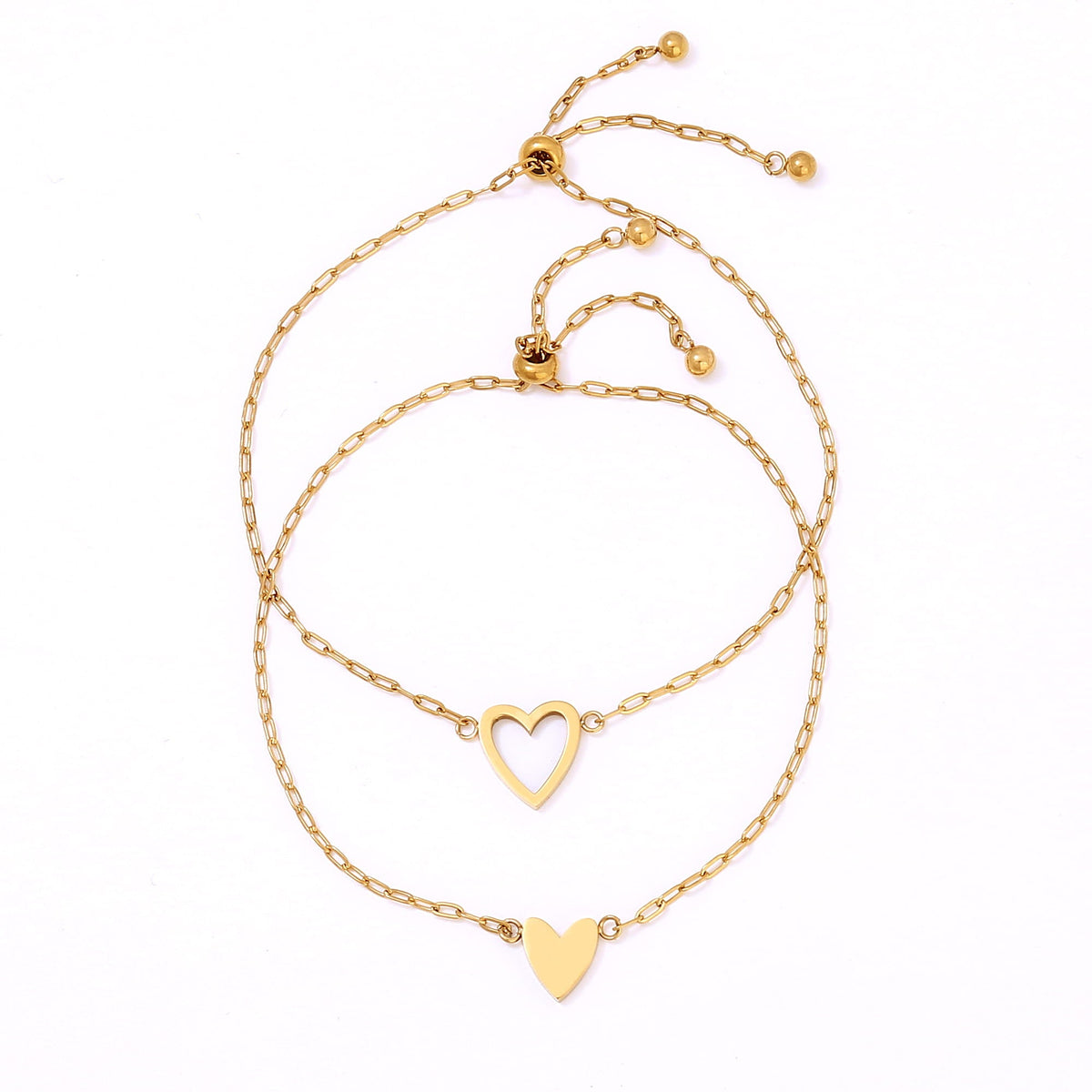 Passendes Herz-Armband-Set für beste Freundinnen - Liebesketten