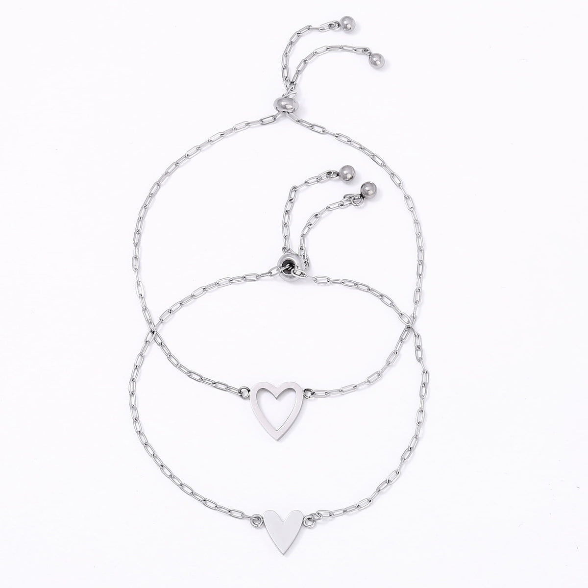 Passendes Herz-Armband-Set für beste Freundinnen - Liebesketten