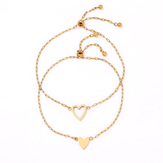 Passendes Herz-Armband-Set für Mutter und Tochter - Liebesketten