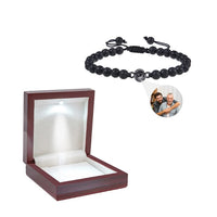 Perlenarmband mit Foto im Durchschau-Stein für dich