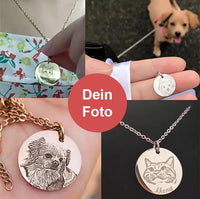 Personalisierte Halskette mit Portrait deines Haustiers