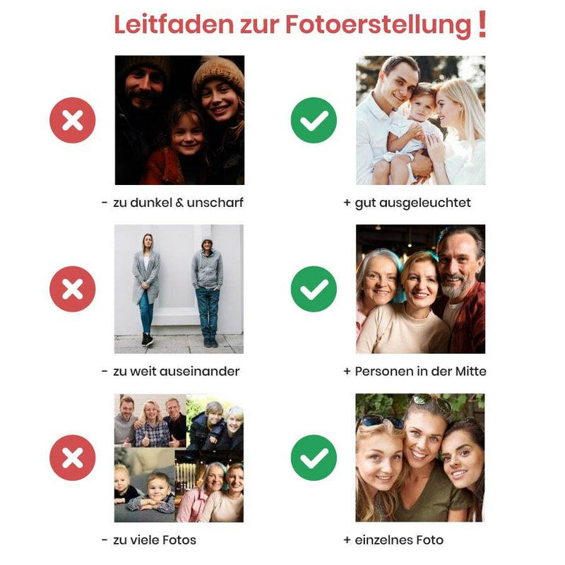 Personalisierte Pfoten-Halskette mit Foto deines Tieres
