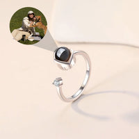 Personalisierter Foto-Ring mit verstecktem Bild