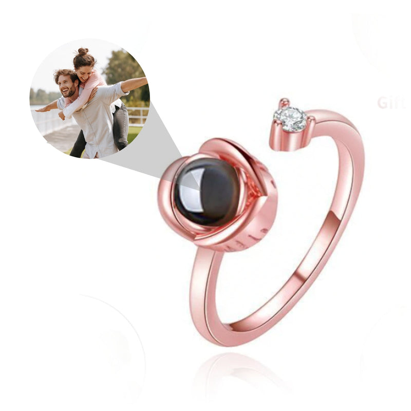 Personalisierter Foto-Ring mit verstecktem Bild