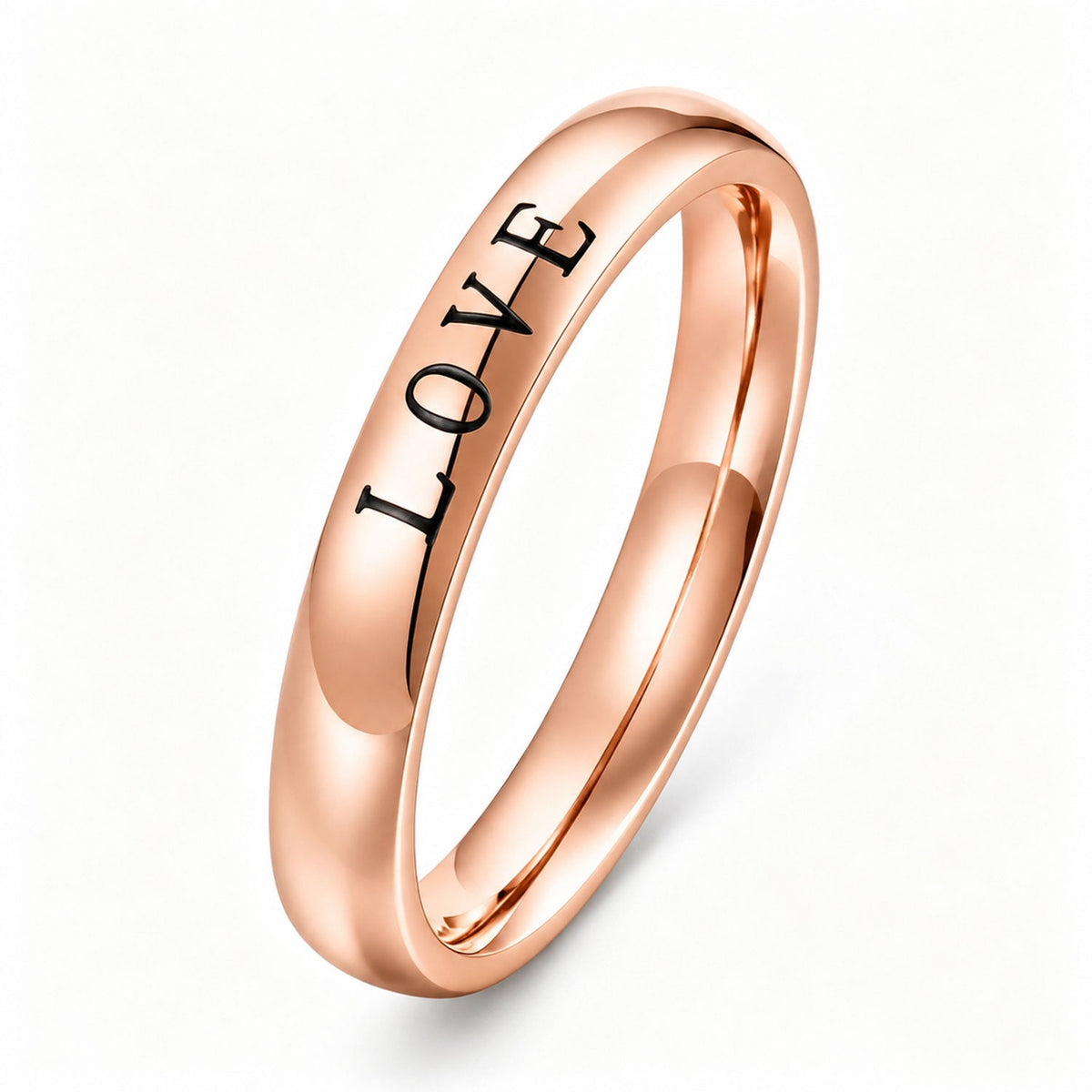 Personalisierter Ring mit Namensgravur am Band - Liebesketten