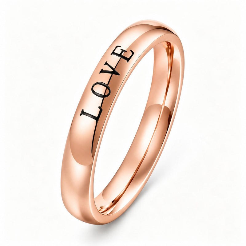 Personalisierter Ring mit Namensgravur am Band