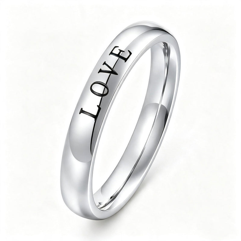 Personalisierter Ring mit Namensgravur am Band