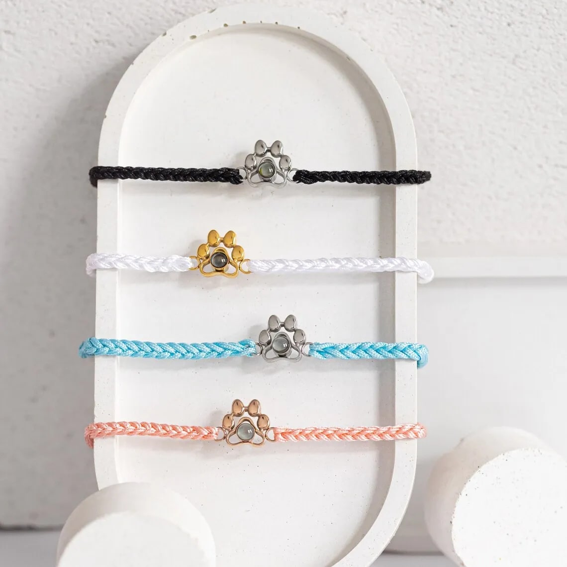 Personalisiertes Pfoten-Armband mit Foto deines Tieres - Liebesketten