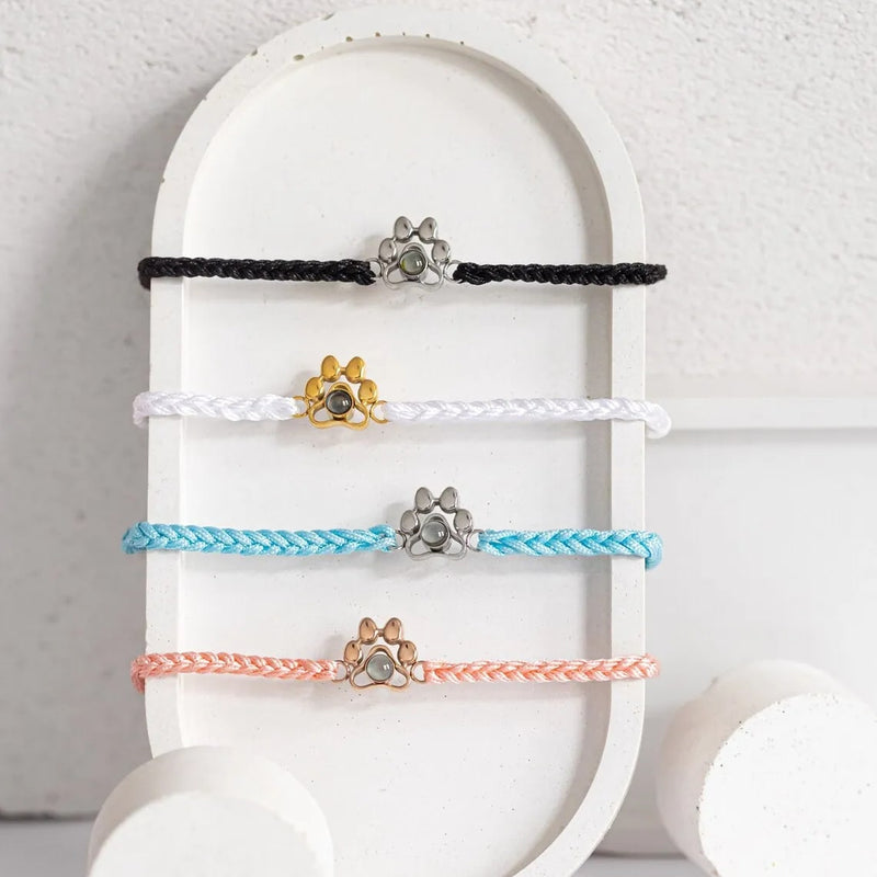 Personalisiertes Pfoten-Armband mit Foto deines Tieres