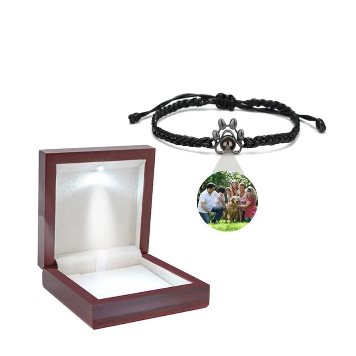 Personalisiertes Pfoten-Armband mit Foto deines Tieres
