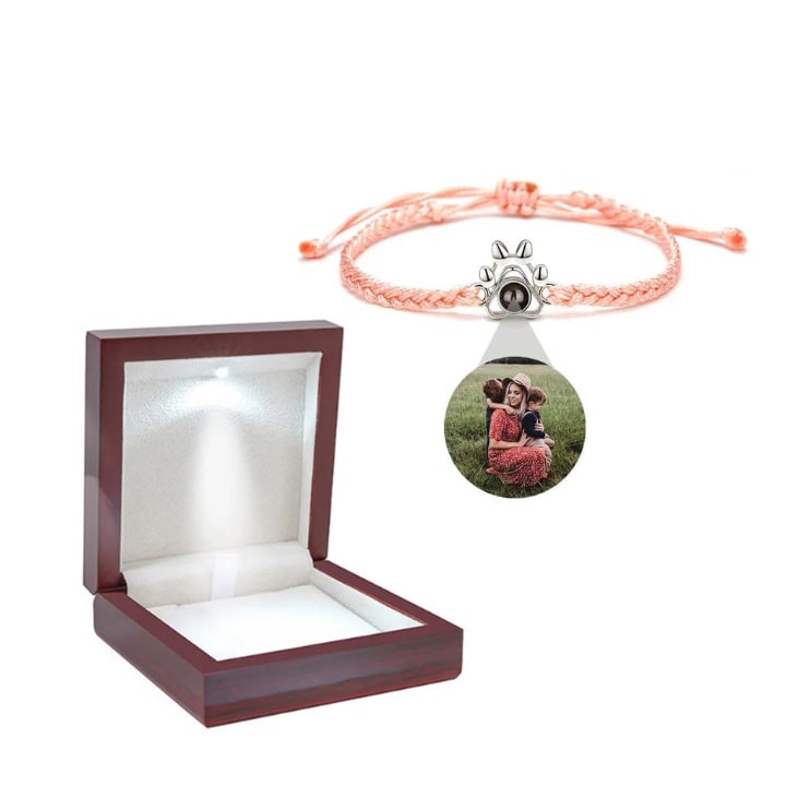 Personalisiertes Pfoten-Armband mit Foto deines Tieres - Liebesketten