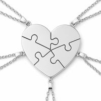Puzzle-Halskette mit bis zu acht Namensteilen