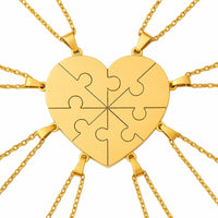 Puzzle-Halskette mit bis zu acht Namensteilen