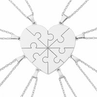 Puzzle-Halskette mit bis zu acht Namensteilen