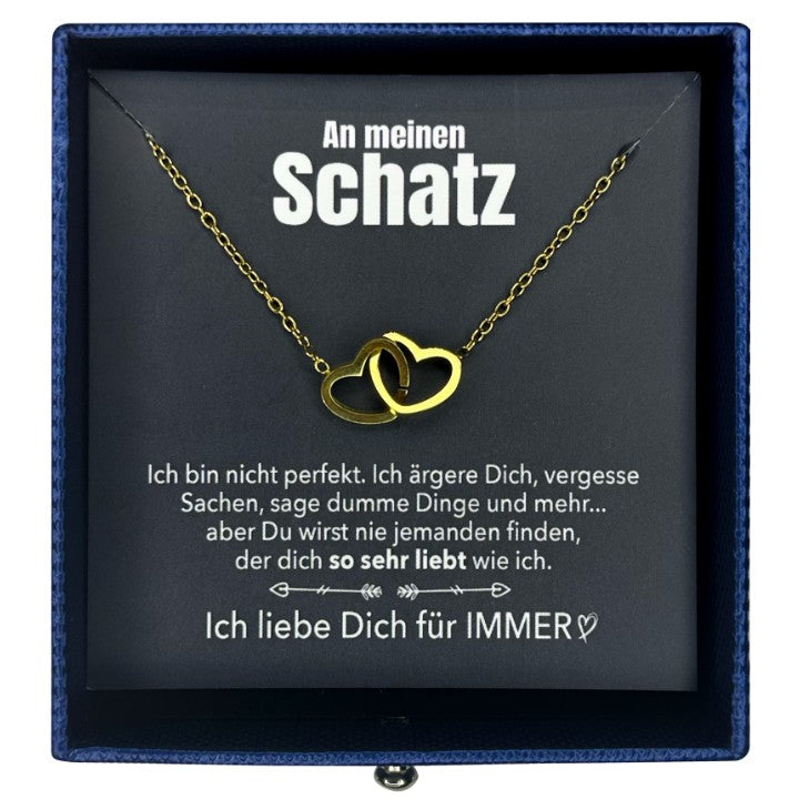 Rosenbär-Box mit gravierter Kette und deiner Notiz