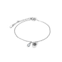 Schiebe-Armband mit Geburtsstein und feiner Gravur