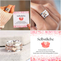 Schmaler Ring mit Gravur zur Selbstliebe für jeden Tag