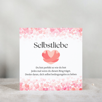 Schmaler Ring mit Gravur zur Selbstliebe für jeden Tag