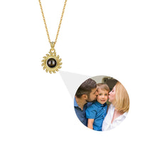 Sonnen-Halskette mit Foto im Durchschau-Stein