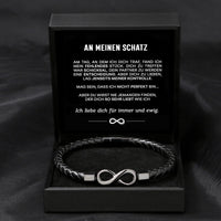 Unendlichkeits-Armband an meinen Schatz mit Gravur