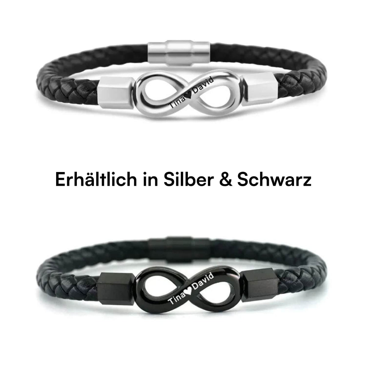 Unendlichkeits-Armband an meinen Schatz mit Gravur - Liebesketten