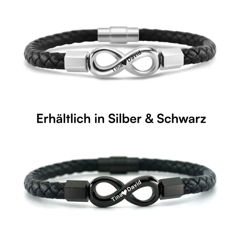 Unendlichkeits-Armband an meinen Schatz mit Gravur