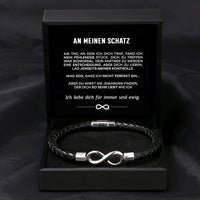 Unendlichkeits-Armband an meinen Schatz mit Gravur