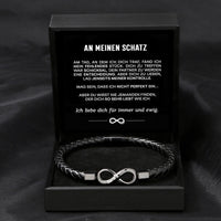 Unendlichkeits-Armband an meinen Schatz mit Gravur