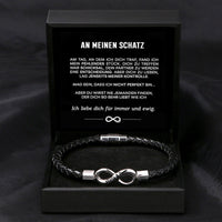 Unendlichkeits-Armband an meinen Schatz mit Gravur