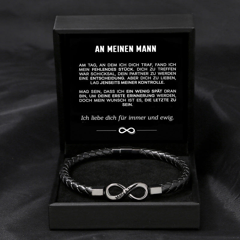 Unendlichkeits-Armband Für Immer an meinen Mann - Liebesketten