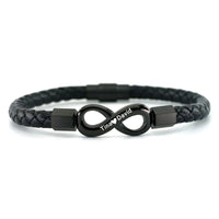 Unendlichkeits-Armband mit Gravur an meinen Mann