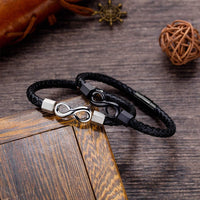 Unendlichkeits-Armband mit Gravur an meinen Mann